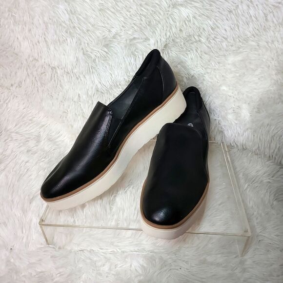 Dr.Scholls leather platform loafers, gently preloved!, sz.11 med. - Picture 2 of 9